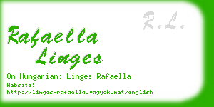 rafaella linges business card